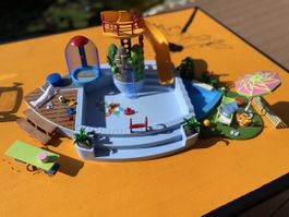 Playmobil Schwimmbad mit Rutsche Set 4858 gebraucht