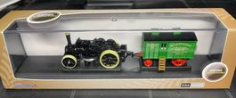 Fowler BB1 Dampftraktor mit Anhänger Metall N-Gauge