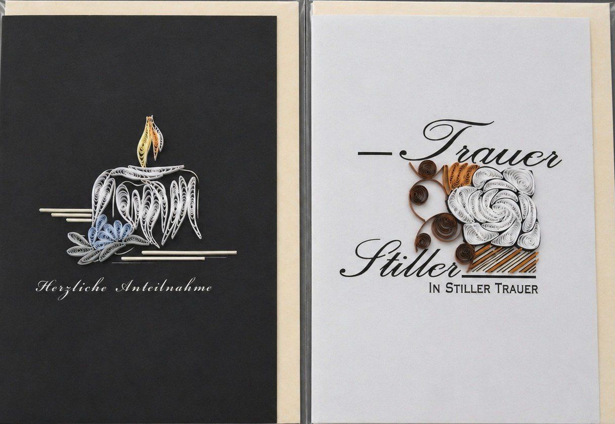 Cartoline: 4 Stk. Trauerkarten, Nr. 65a – Nuovo e nell'imballaggio originale da Kottwil venduto da Crazyrolf 3