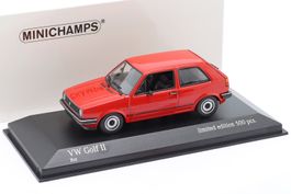 VW Golf II Phase II 1983-1987 rot       1:43 von Minichamps