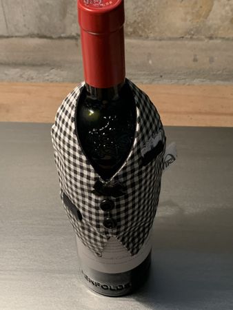 5 x Flaschenüberzug Frack