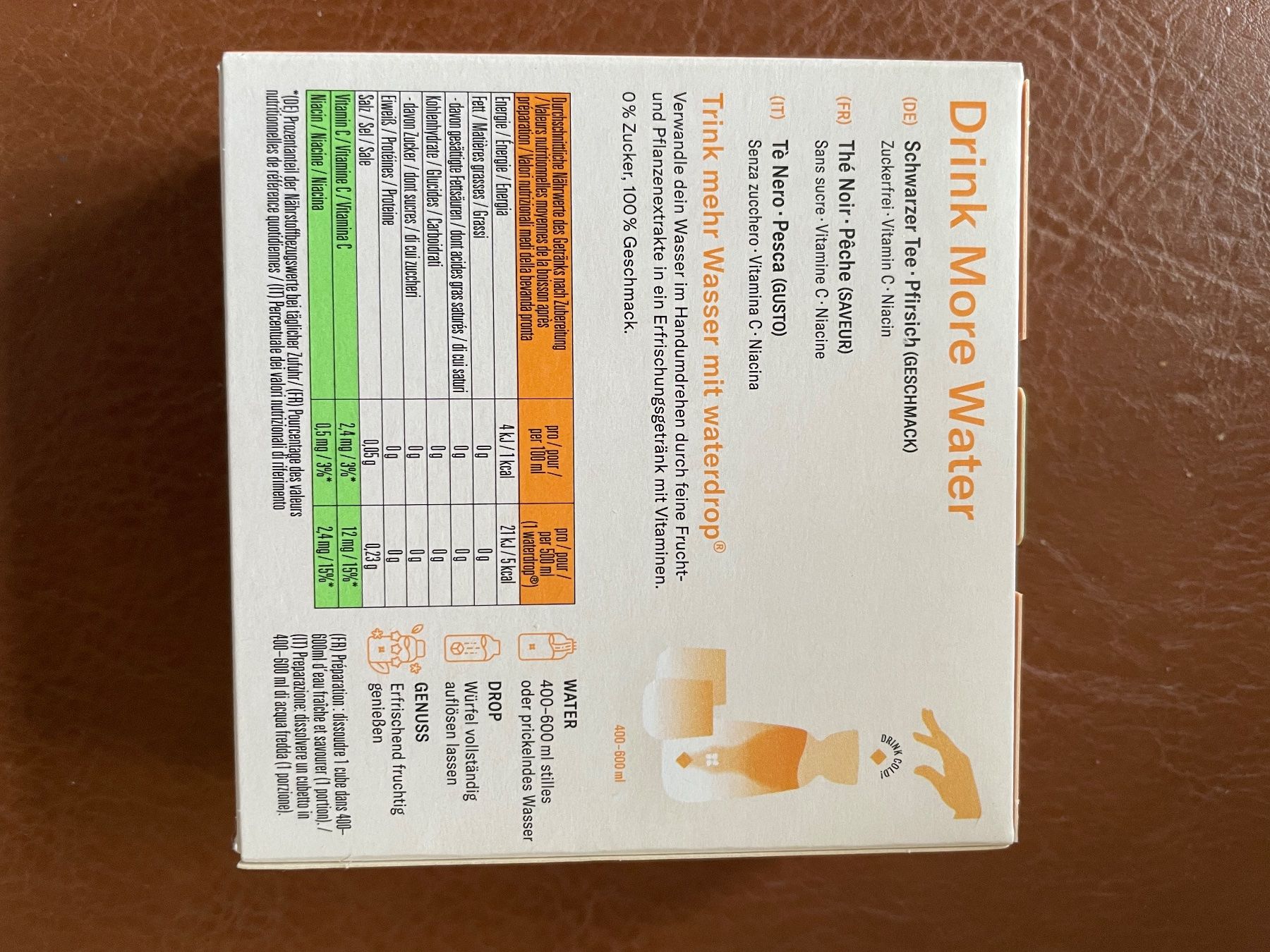 Waterdrop Cibi & Specialità: Waterdrop Microdrink Eistee Pfirsich 12 Portionen neu – Usato da Genève venduto da GMa1234 1