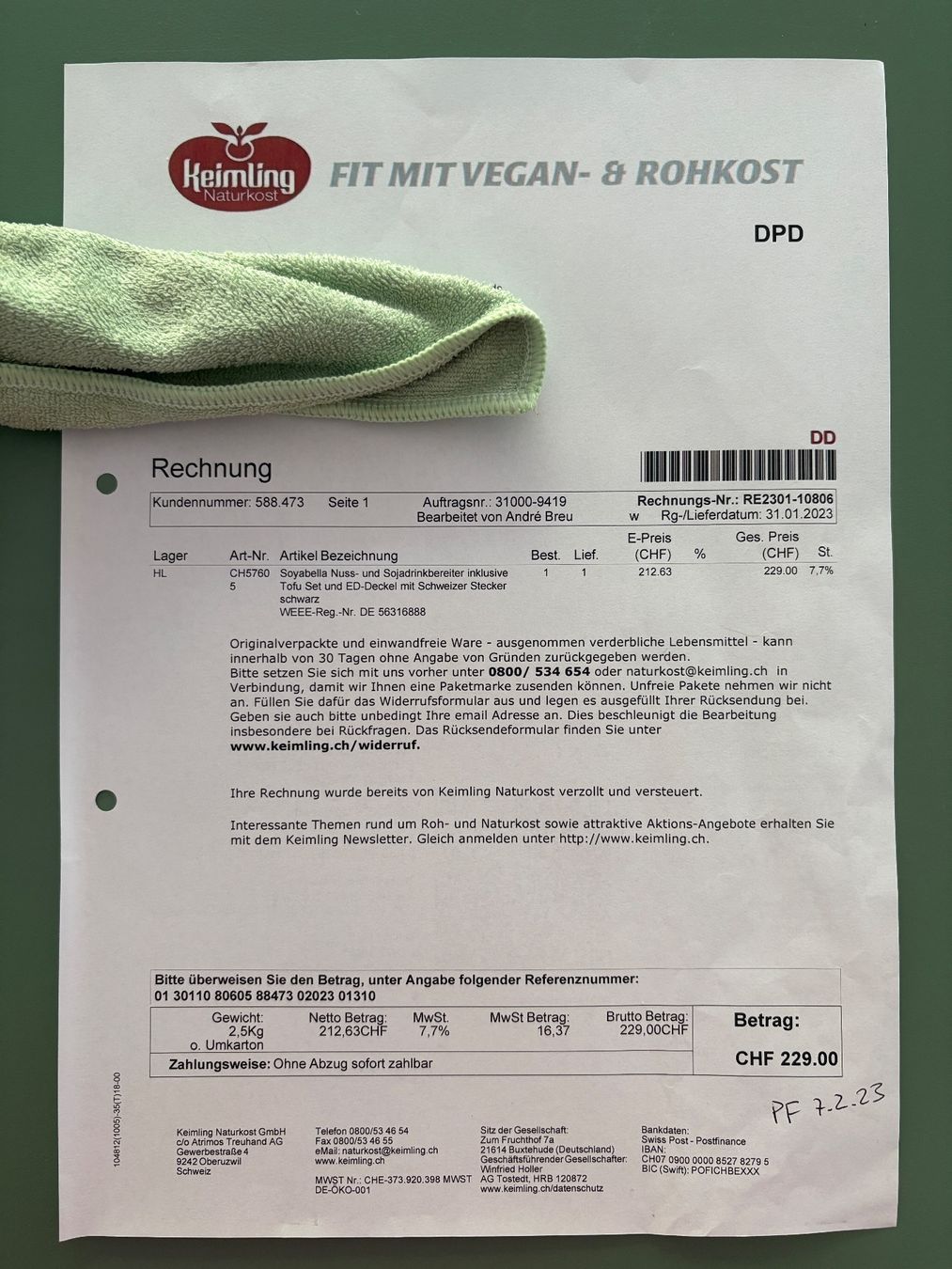 Elettrodomestici da cucina: Tribest Soyabella – Usato da Zürich venduto da Dirza 6