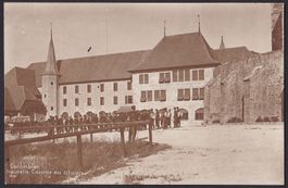 Colombier Nouvelle Caserne des officiers Feldpoststempel