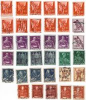 Briefmarken 1941 Historische Bilder gestempelt