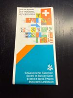 Schweizer Bankverein - Karte der Schweiz - Top Zustand!
