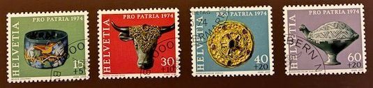Tutti i francobolli: Pro Patria 1974 ET gestempelt – Usato da Quartino venduto da Gutri44