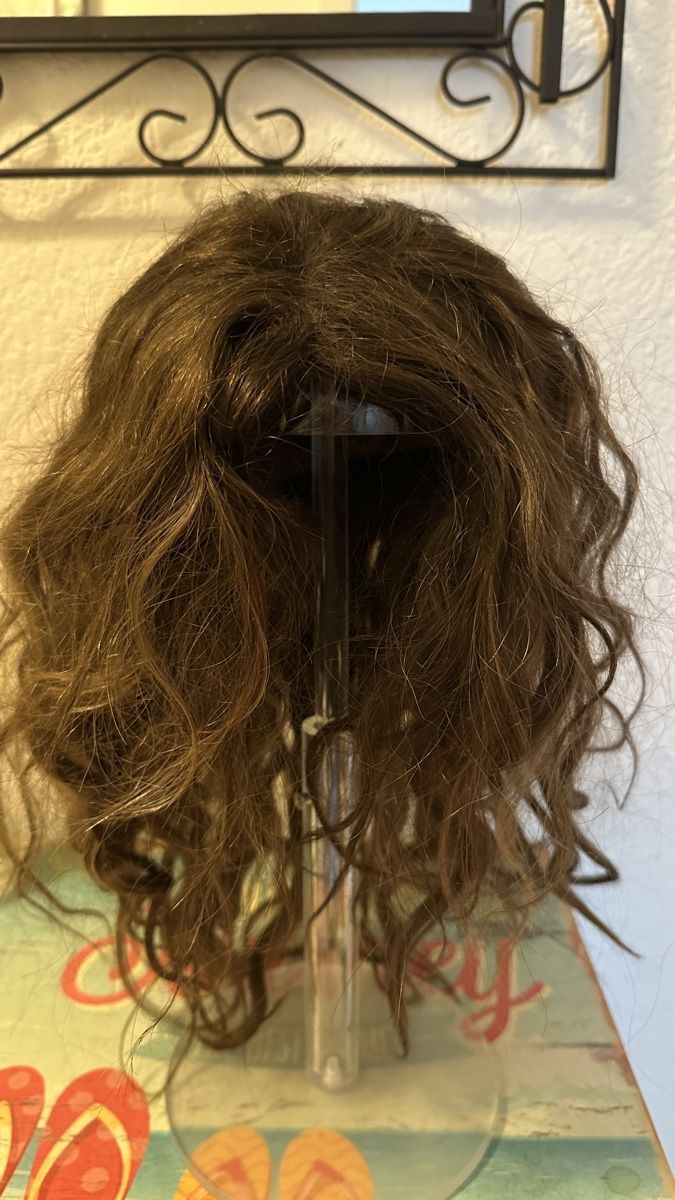 Perücken: Lockenperücke, Echthaar, braun, NEU – Neu (gemäss Beschreibung) aus Zürich von Rammis
