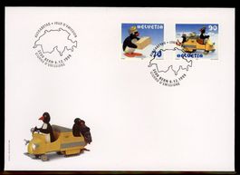 1999, FDC, Pingu (Pakete ohne Schnur) (Nr. 987–988)