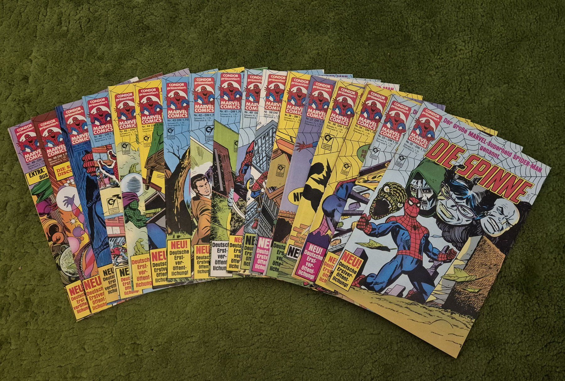 Fumetti: Die Spinne / Marvel Comics / Condor Verlag / 17 Hefte – Usato da Chur venduto da Schaf_60