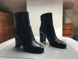 Bottines noires taille 39 cuir Whatfor