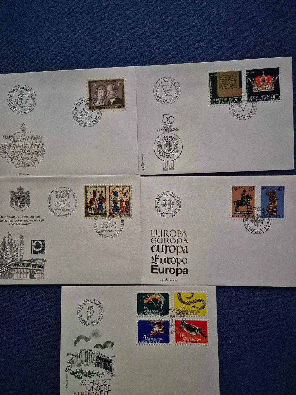 Tous les timbres: Ersttagsbriefe FL – D'occasion à Steinhausen par Scrashel