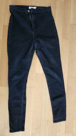 Topshop Joni Jeans, Schwarz, W30 / L32