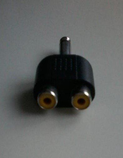 Adattatori: Adapter Klinke 6,3 mm mono/ 2x Cinch – Nuovo (secondo la descrizione) da Basel venduto da SchoenesWetter 1