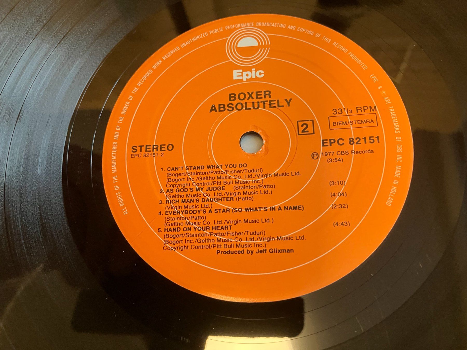Schallplatten: Boxer – Gebraucht aus Aarwangen von Jukebox3 7