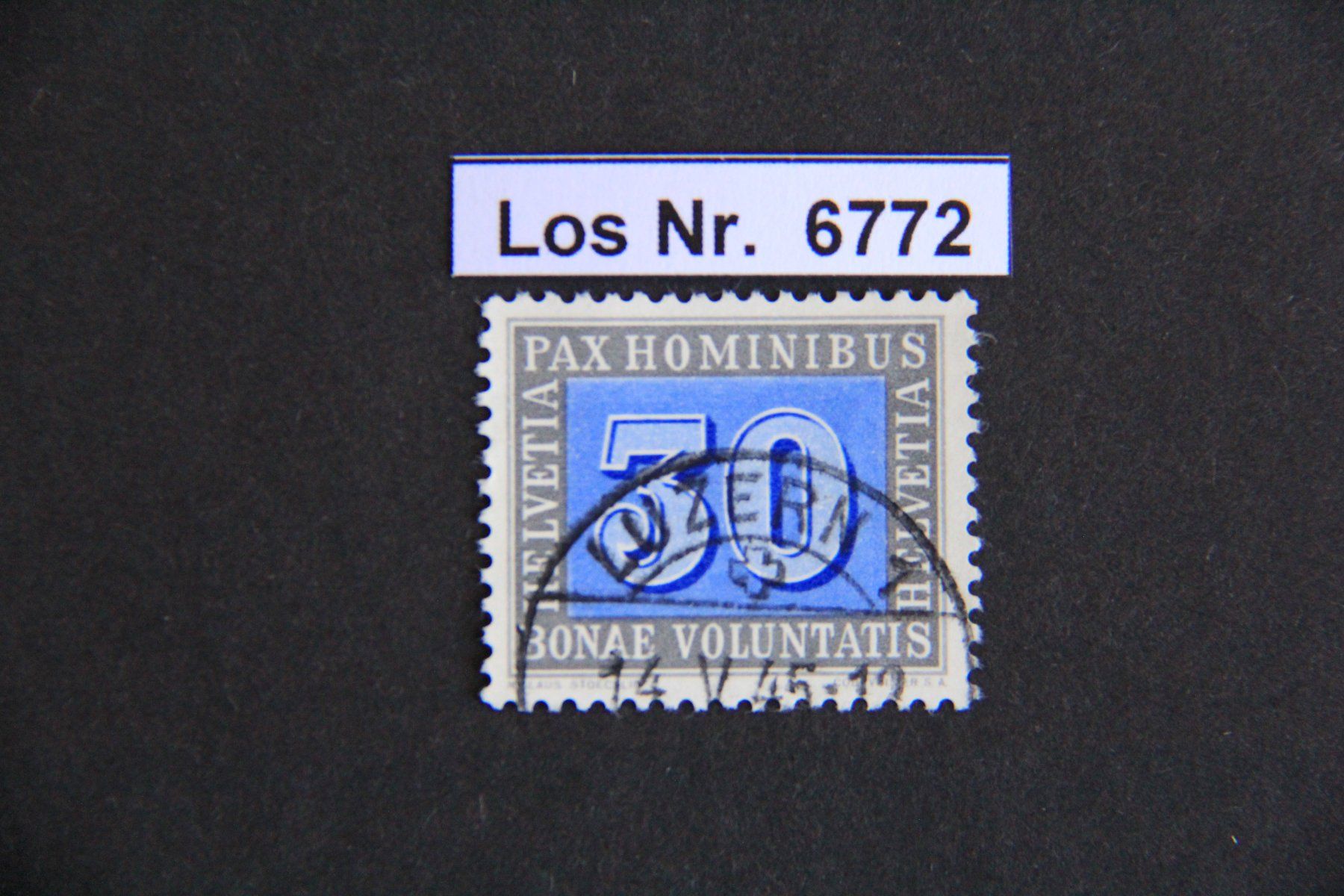 Tutti i francobolli: CH 1945 Ortsstempel mit Datum                       Los 6772 – Usato da Volken venduto da jukon65