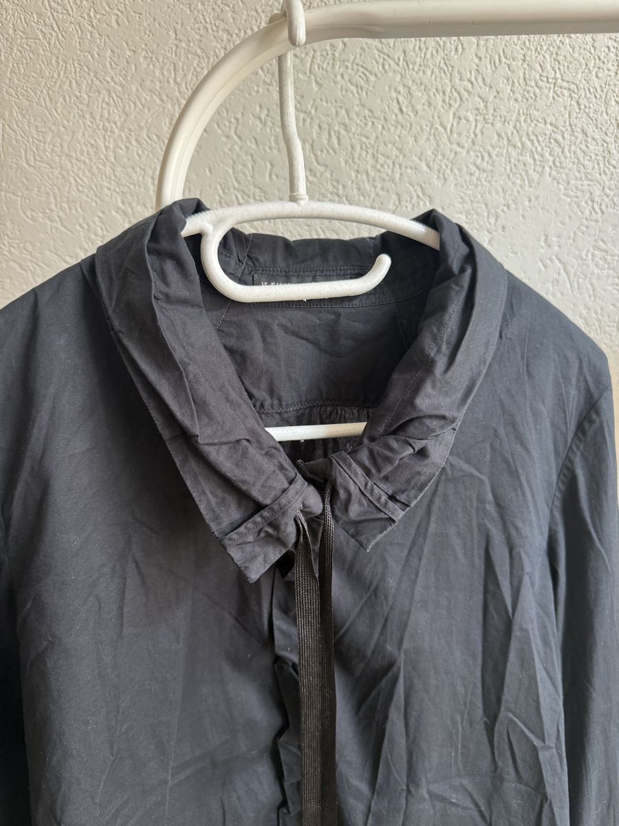 Camicette: Chemise noire col froncé Marithé François Girbaud,t.M – Usato da Tavannes venduto da Thriftshop 2