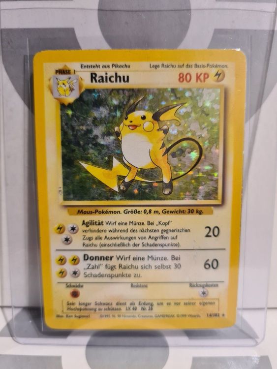 Raichu Holo Rare Base Set Pokemon Karte Kaufen Auf Ricardo