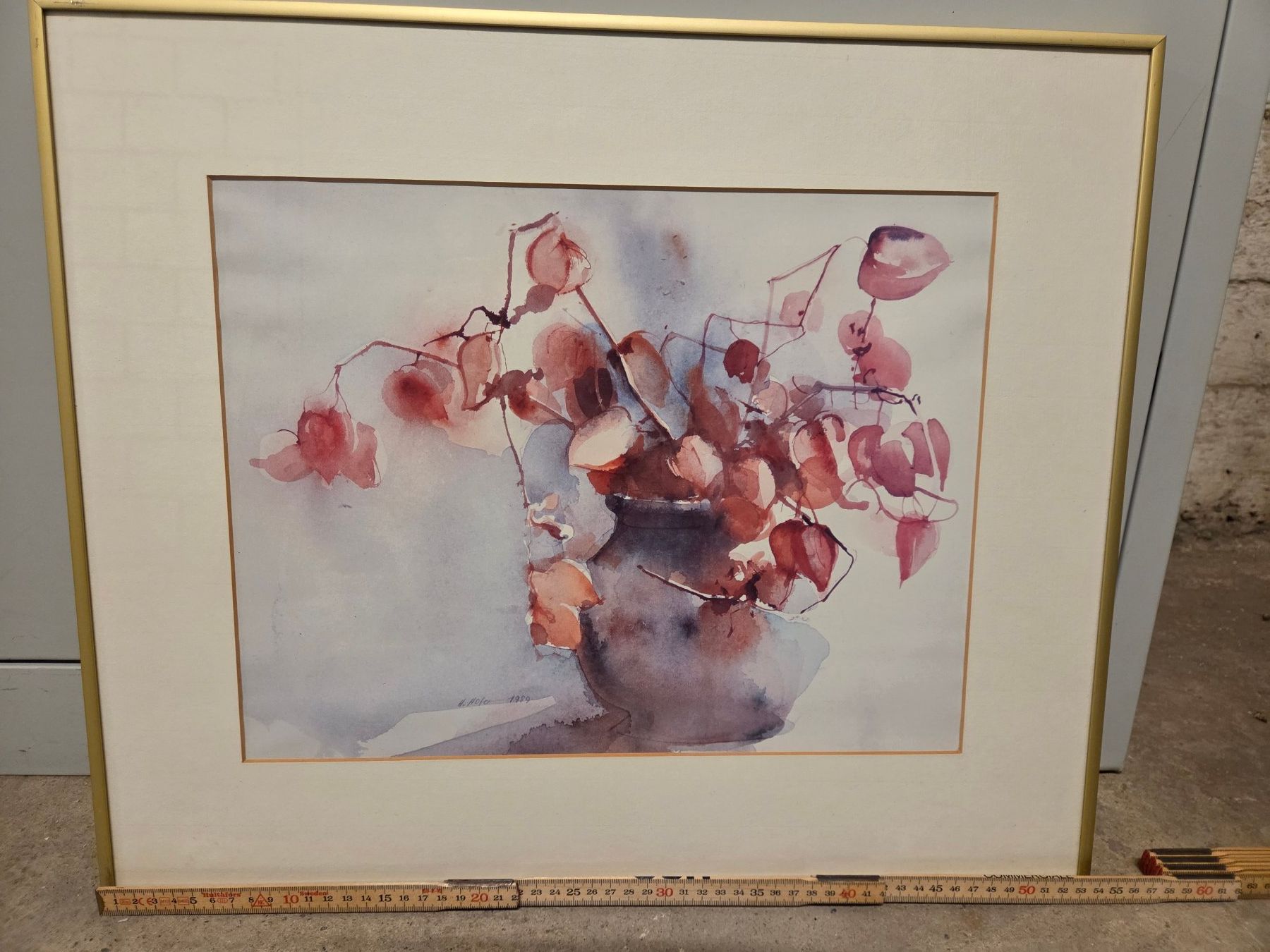Dipinti: 2 Aquarellbilder "Physalis" – Usato da St. Gallen venduto da Razoon77 2