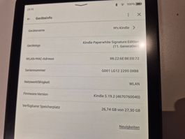 Kindle Paperwhite Signature Edition (11. Gen)