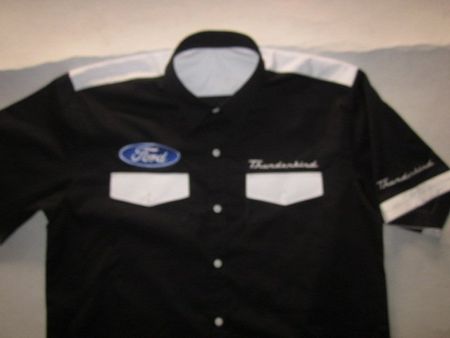NEU FORD THUNDERBIRD V8 Fan Hemd Gr. L schwarz weiß