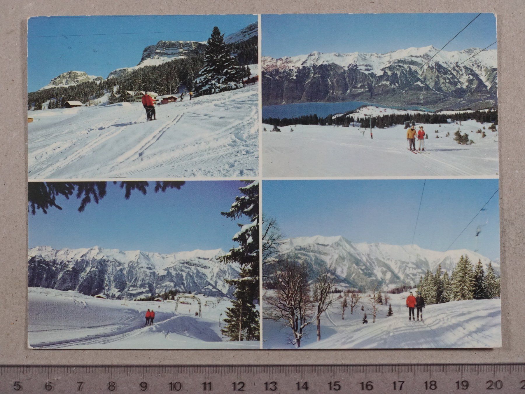 Cartoline postali: Axalp, Ski, Skilift, 1980 – Usato da Lenzburg venduto da fh1