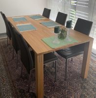 Esszimmerstühle 6 Stück Leder, Metall guter Zustand