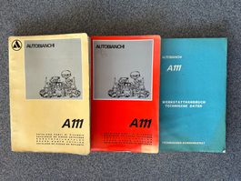Ersatzteilkatalog , Werkstatthandbuch, Autobianchi A111