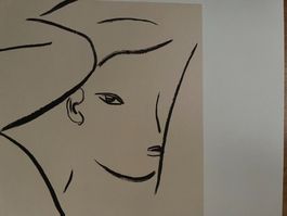 Abstrakte Malerei von Sanyu Signierte Seriographie