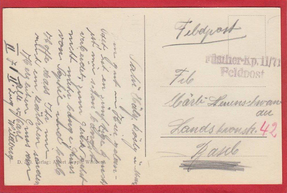 Cartes postales: WILDBERG, FELDPOSTSTEMPEL – D'occasion à Grüningen par Kartenlaube 1