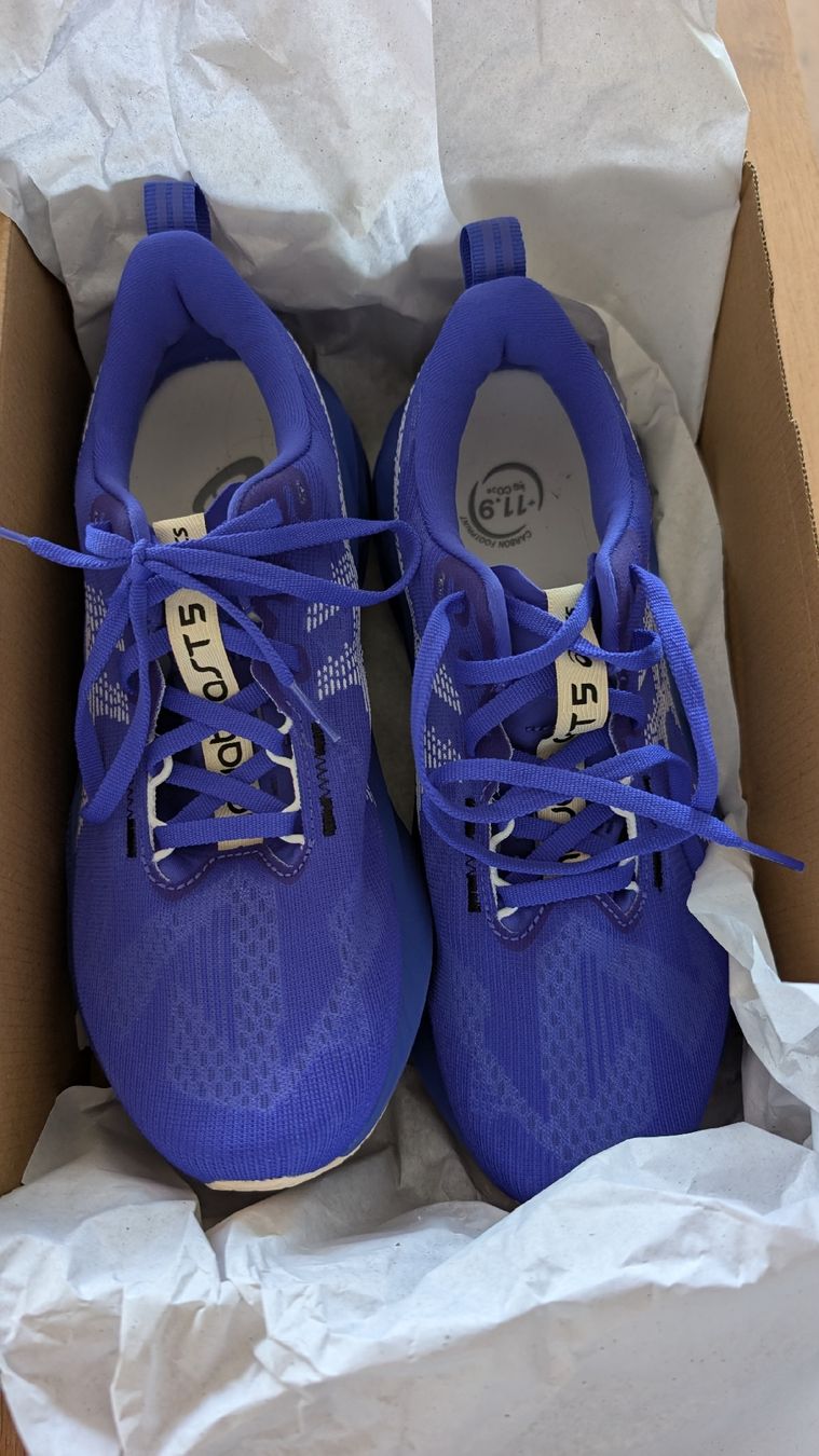 Asics Scarpe da donna: Asics Nova Blast 5 white blue 40.5 – Nuovo (secondo la descrizione) da Biberstein venduto da ameliecimador 5