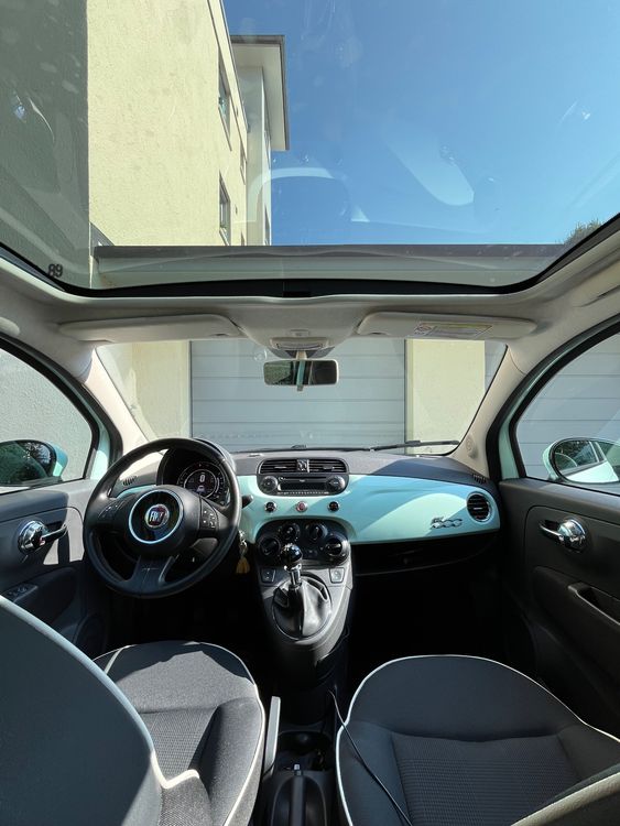 Panoramadach Fiat 500 Ffnen