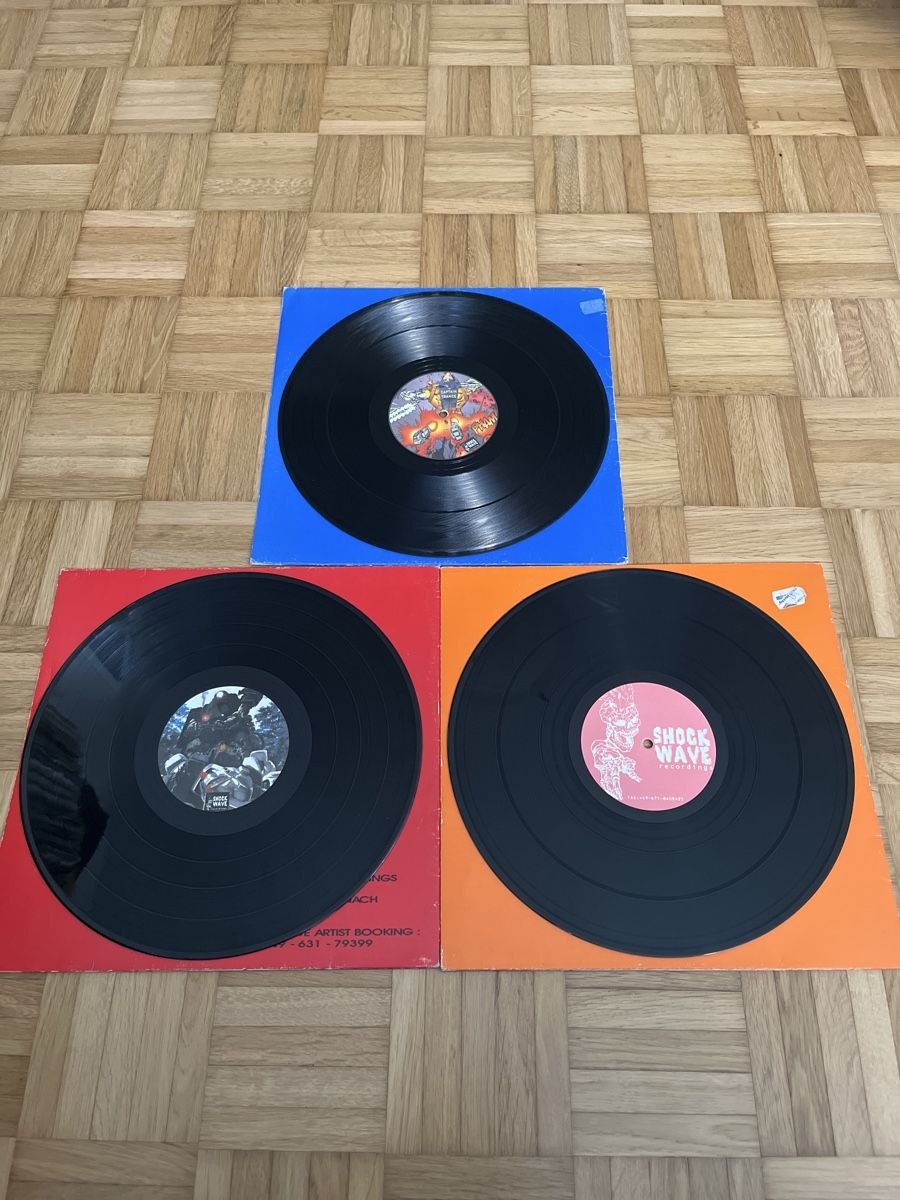 Dischi in vinile: 13er Schockwave Recordings Hardcore Vinyl-Set – Usato da Wangen b. Olten venduto da break72 6
