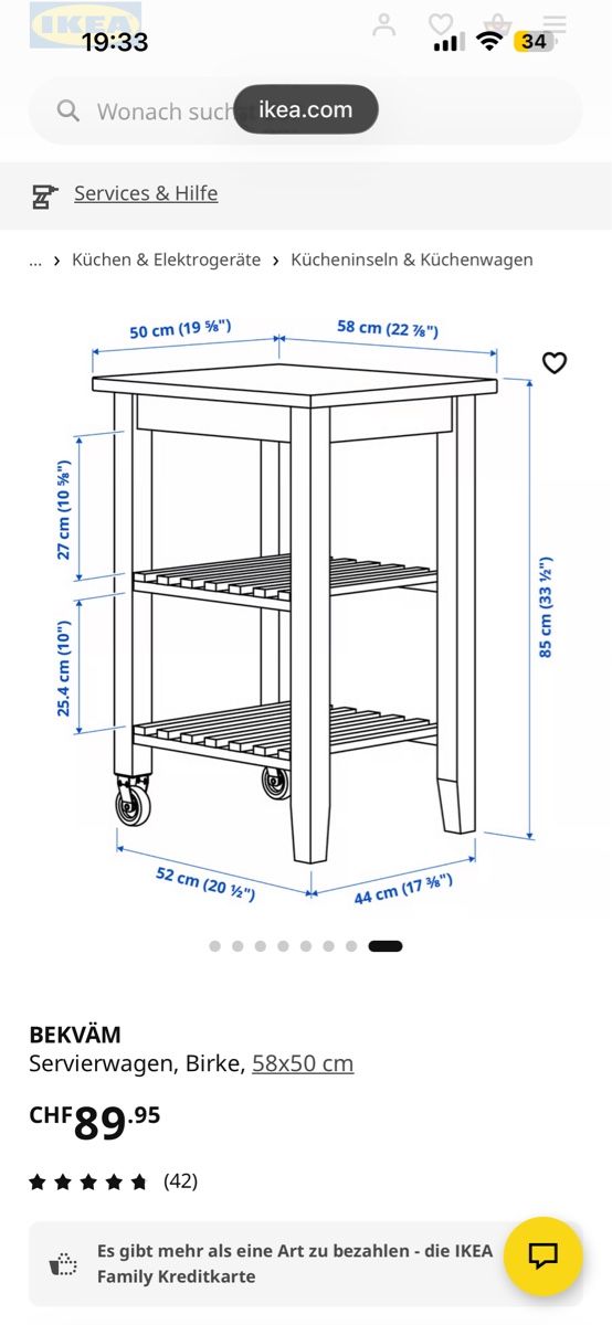 Ikea Dessertes: Servierwagen Ikea – Neuf (Voir description) à Reinach BL par lar_nd89 4