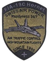 FIA-18C Hornet Swiss Air Power Patch, Stoff ohne Klett.