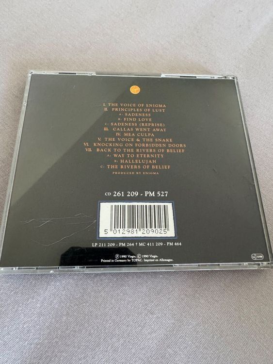 CD: Enigma (Michael Cretu) - MCMXC a.D. – Usato da Bonstetten venduto da Moeriger 1