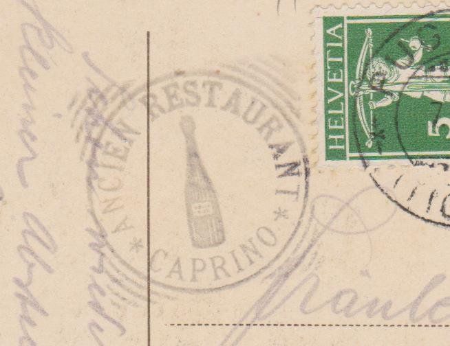Cartoline postali: Caprino   TI   -   alte Ansichtskarte von 1921 – Usato da Vitznau venduto da Ropaku 4