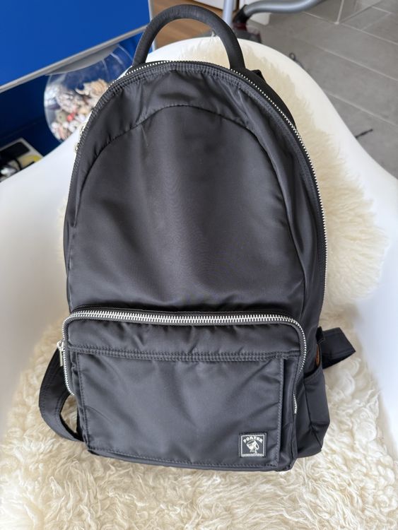 Porter Designer Rucksack 🎒 schwarz/orange neuwertig (Gebraucht) in ...