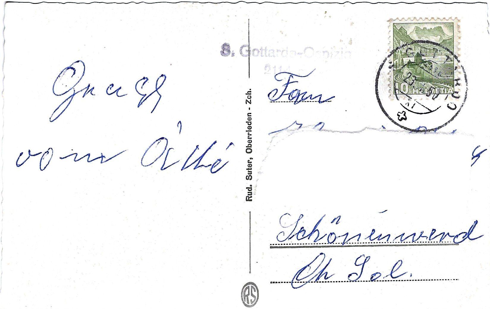 Cartoline postali: Gotthardstrasse TREMOLA – Usato da Buchs AG venduto da Baerfisch 1