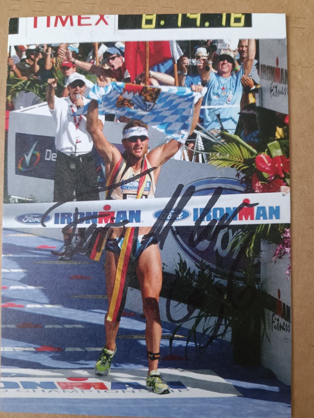 Autografi: Faris Al-Sultan -  handsigniert - Ironman Gewinner 2005 – Usato da Menziken venduto da Autogramme