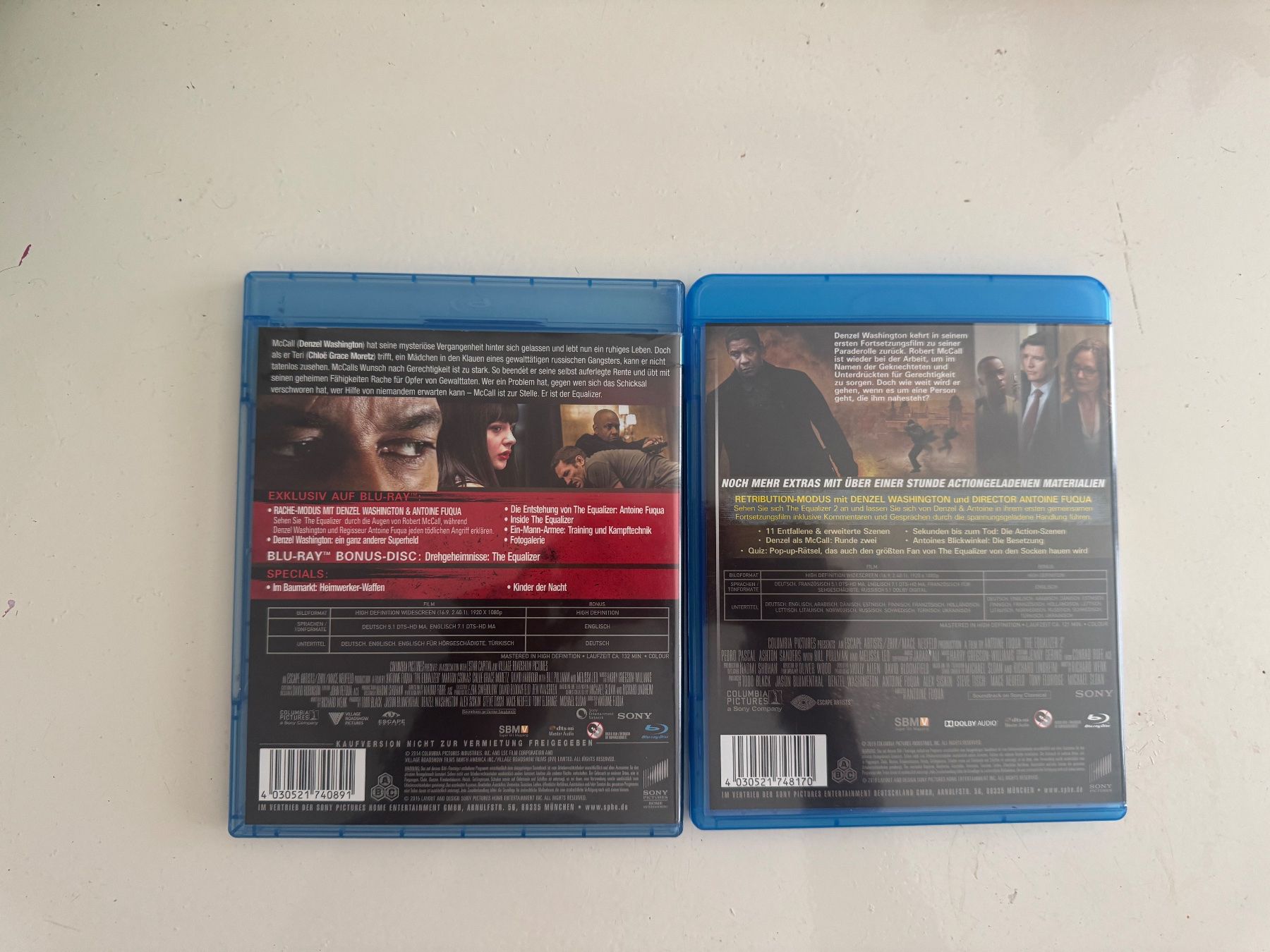 Tutti i DVDs: PACK EQUALIZER 1 UND 2. (BLU-RAY) MIT DENZEL WASHINGTON – Usato da Basel venduto da san_2qlq 1