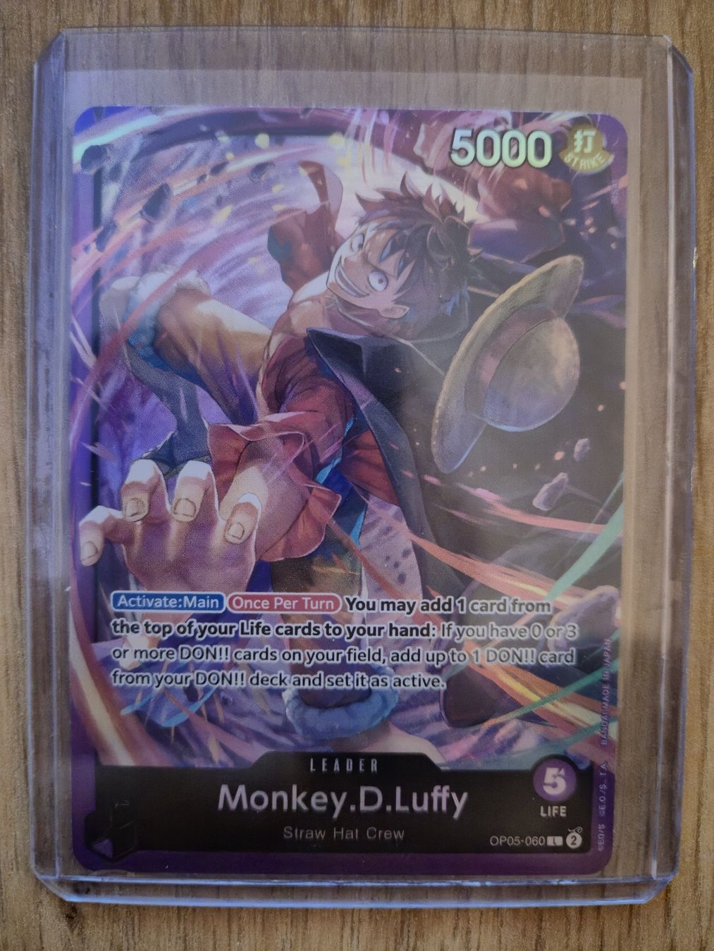 Bandai Cartes à collectionner: One Piece Monkey D. Luffy OP05-060 – D'occasion à Au SG par Redlinestore