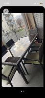 Gartentisch Rattan Tisch inkl. 4 Stühle