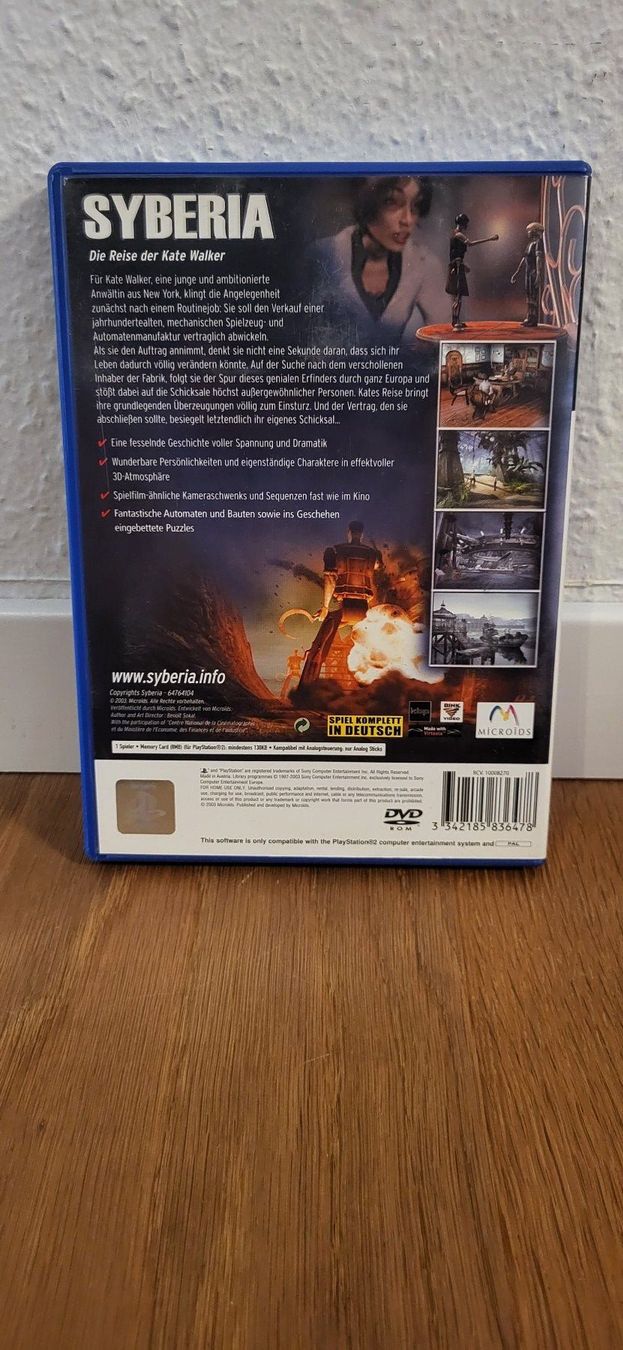 Sony Giochi: PS 2 - Syberia – Usato da Münsingen venduto da DigitaleSpielecke 1