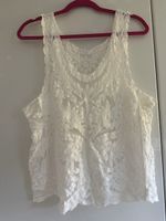 Weisses Spitzen Top, ärmellos, ideal für den Sommer!