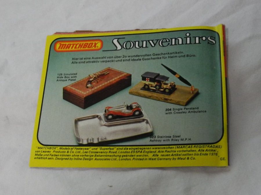 Matchbox Modellini d'auto: MATCHBOX KATALOG  1976  GUT ERHALTEN – Usato da Gurtnellen venduto da Murmeli99 1