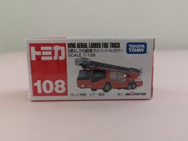 Tomica 108 Hino Aerial Ladder Fire Truck