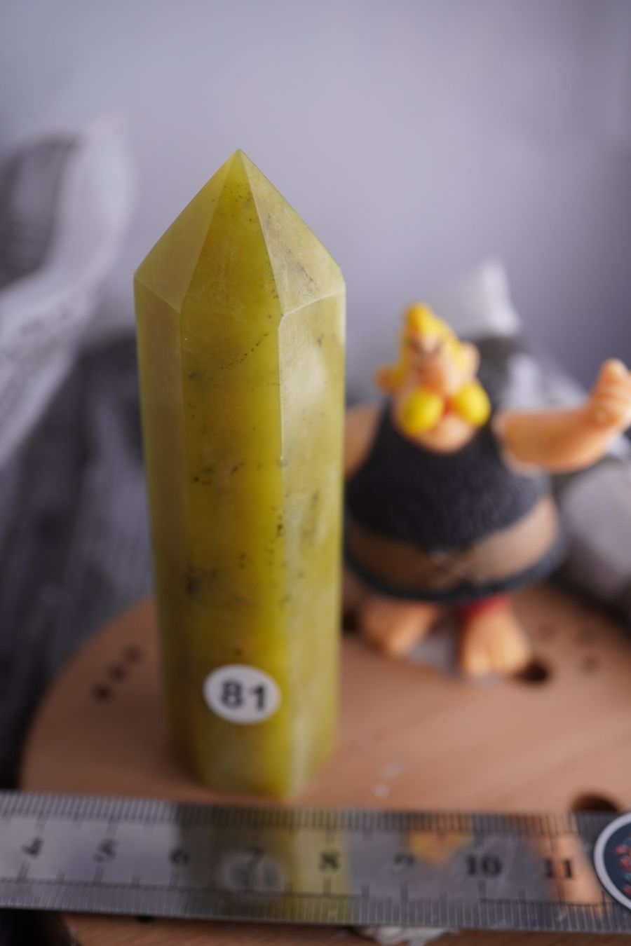 Minerali & Pietre curative: Nephrit Jade       Spitze  ca  95mm x  25mm – Nuovo e nell'imballaggio originale da Eschenbach SG venduto da topstone 6
