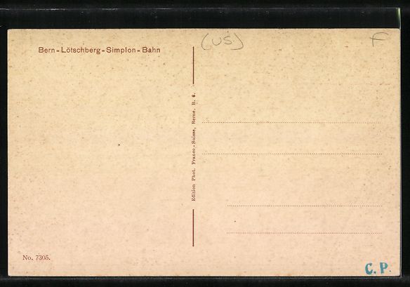 Cartoline postali: Lötschbergtunnel, schweizer Eisenbahn – Usato da Berlin venduto da bartko-reher 1