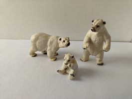 Schleich Eisbär Familie Rarität Meerestier Zoo